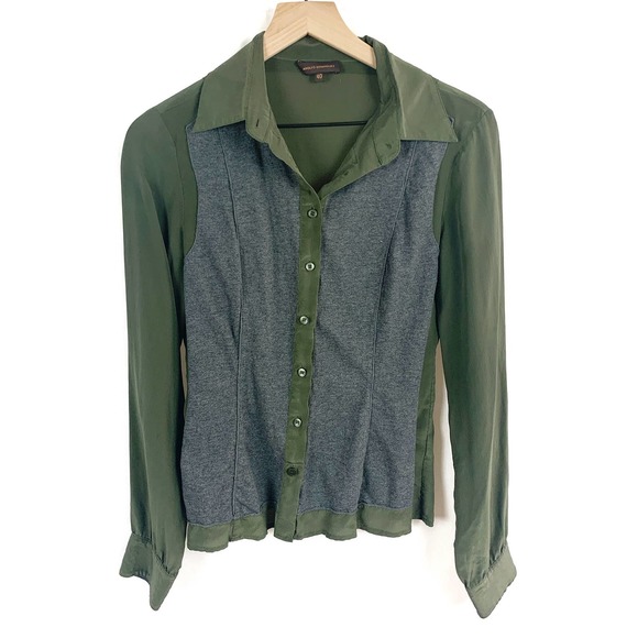 Adolfo Dominguez Mixed Texture Button Down Shirt - Picture 6 of 6